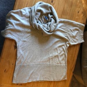 IZOD Cowl Neck Grey Speckled Sweater